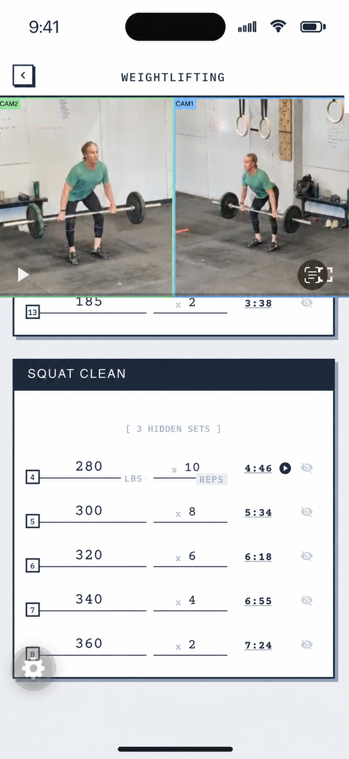 Morph Squat Clean session replay